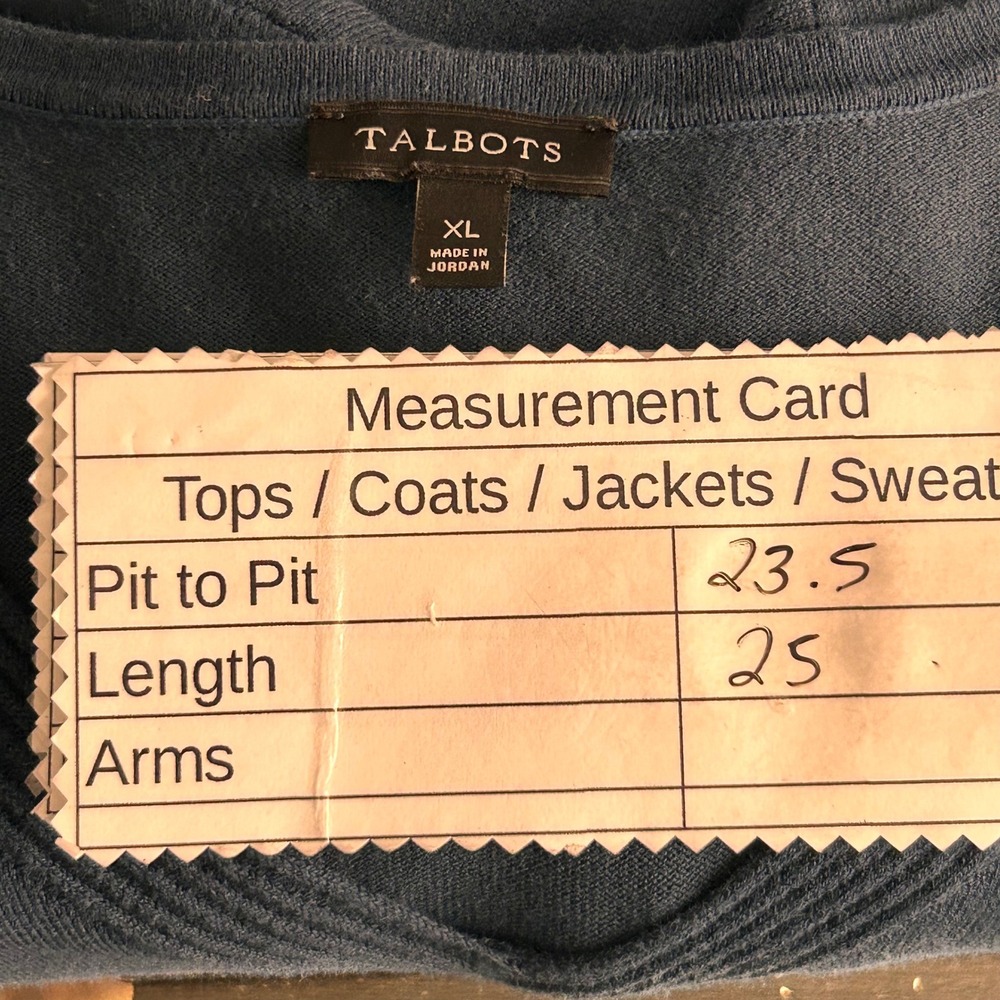 Talbots Sweater‎ Green XL - Picture 8 of 11